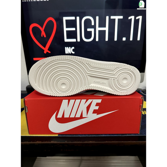 NEW MEN'S SIZE 11.5 Nike Air Force 1 Low SP x AMBUSH Phantom Black DV3464-002 - Picture 5 of 6